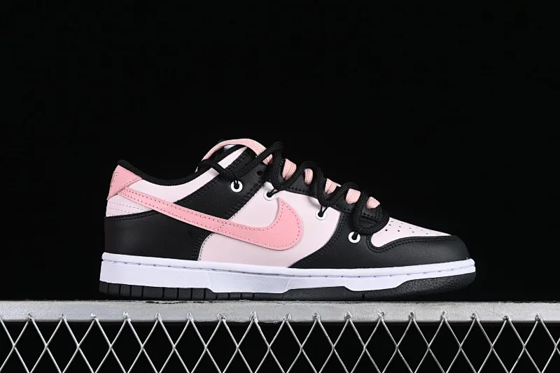 All Categories Nk SB Dunk Series Nk SB Dunk Low Low-top Sneakers Nk Dunk Low Tokyo Raspberry Black Pink Customized Deconstructed Strap Casual Sneakers CW1590-100